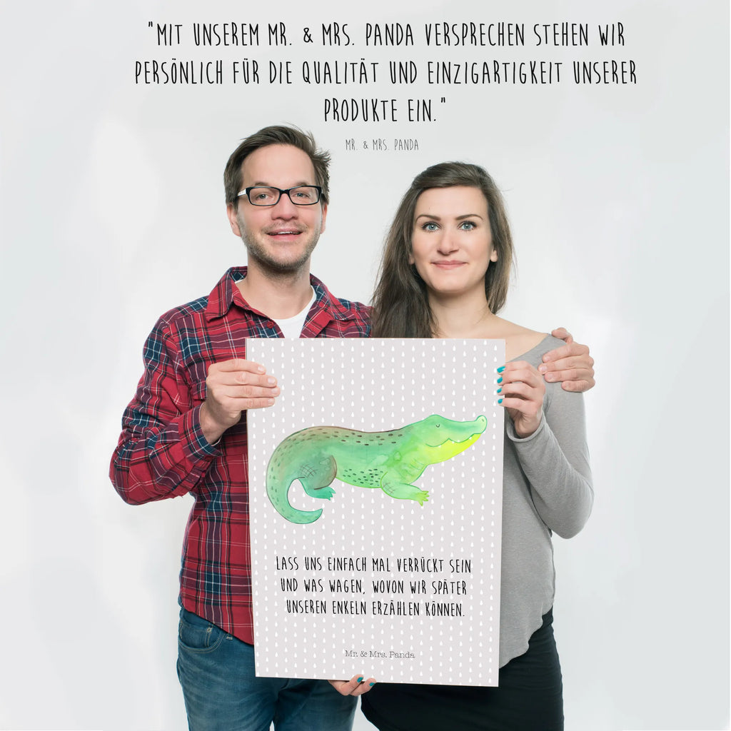 Poster Crocodile Plakat, grafikposter, wandkunst, Wanddekoration, Kunstdruck, kunstdruck poster, Wandschmuck, Poster, wanddeko, Wandposter, Wanddeko Bild, Deko Bild, Wandbild, wanddruck, Posterdruck, Bild, Designposter, Bild für Wand, drucke, kunstposter, Mr. & Mrs. Panda Poster, kunst für die wand, Meer, Meerestiere, Urlaub, Krokodile, Abenteuerlust, Beste Freundin, Verrückt sein, Krokodil, Freundin, Spontan sein, Lieblingsmensch, Reiselust