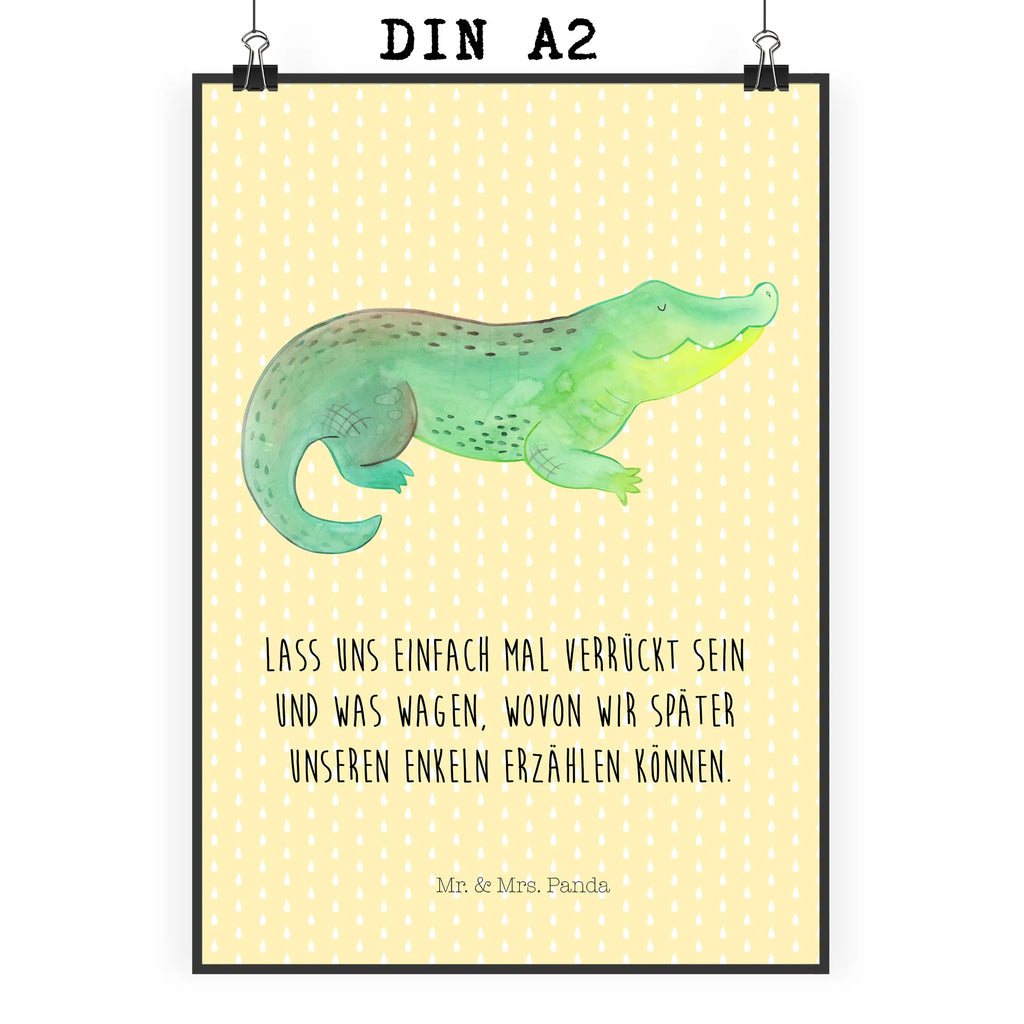 Poster Crocodile Plakat, grafikposter, wandkunst, Wanddekoration, Kunstdruck, kunstdruck poster, Wandschmuck, Poster, wanddeko, Wandposter, Wanddeko Bild, Deko Bild, Wandbild, wanddruck, Posterdruck, Bild, Designposter, Bild für Wand, drucke, kunstposter, Mr. & Mrs. Panda Poster, kunst für die wand, Meer, Meerestiere, Urlaub, Krokodile, Abenteuerlust, Beste Freundin, Verrückt sein, Krokodil, Freundin, Spontan sein, Lieblingsmensch, Reiselust