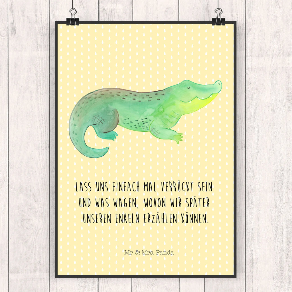 Poster Crocodile Plakat, grafikposter, wandkunst, Wanddekoration, Kunstdruck, kunstdruck poster, Wandschmuck, Poster, wanddeko, Wandposter, Wanddeko Bild, Deko Bild, Wandbild, wanddruck, Posterdruck, Bild, Designposter, Bild für Wand, drucke, kunstposter, Mr. & Mrs. Panda Poster, kunst für die wand, Meer, Meerestiere, Urlaub, Krokodile, Abenteuerlust, Beste Freundin, Verrückt sein, Krokodil, Freundin, Spontan sein, Lieblingsmensch, Reiselust