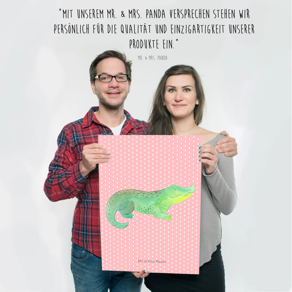 Poster Crocodile Plakat, grafikposter, wandkunst, Wanddekoration, Kunstdruck, kunstdruck poster, Wandschmuck, Poster, wanddeko, Wandposter, Wanddeko Bild, Deko Bild, Wandbild, wanddruck, Posterdruck, Bild, Designposter, Bild für Wand, drucke, kunstposter, Mr. & Mrs. Panda Poster, kunst für die wand, Meer, Meerestiere, Urlaub, Krokodile, Abenteuerlust, Beste Freundin, Verrückt sein, Krokodil, Freundin, Spontan sein, Lieblingsmensch, Reiselust