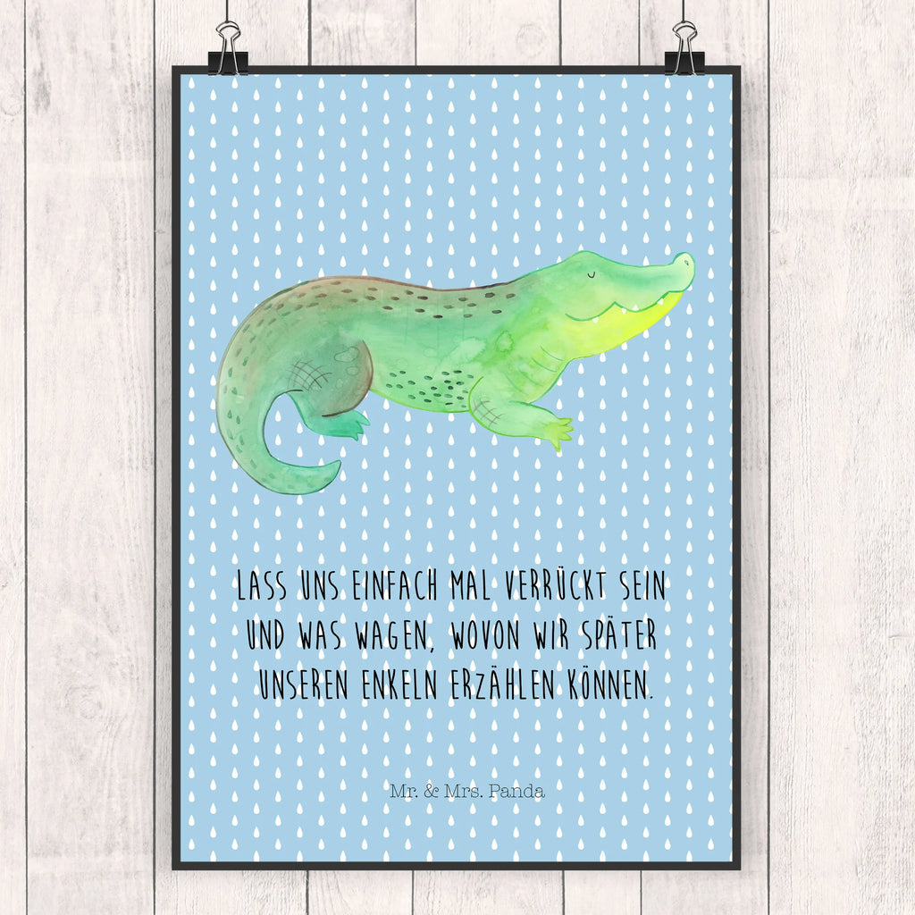 Poster Crocodile Plakat, grafikposter, wandkunst, Wanddekoration, Kunstdruck, kunstdruck poster, Wandschmuck, Poster, wanddeko, Wandposter, Wanddeko Bild, Deko Bild, Wandbild, wanddruck, Posterdruck, Bild, Designposter, Bild für Wand, drucke, kunstposter, Mr. & Mrs. Panda Poster, kunst für die wand, Meer, Meerestiere, Urlaub, Krokodile, Abenteuerlust, Beste Freundin, Verrückt sein, Krokodil, Freundin, Spontan sein, Lieblingsmensch, Reiselust