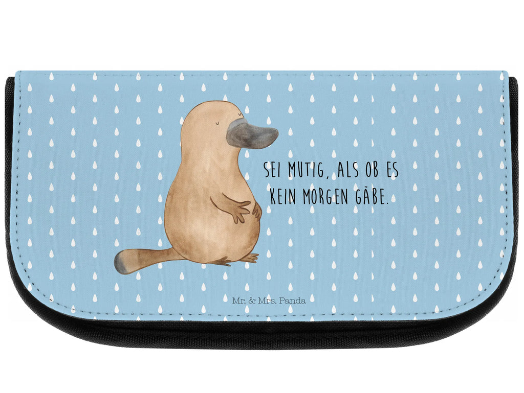 Kosmetiktasche Schnabeltier Mut Beauty Bag, kulturtäschchen, Schminkbeutel, Make-Up Bag, Schminktasche, Necessaire, utensilientasche, kosmetik beutel, Waschtasche, Kulturbeutel, Toilettentasche, beauty tasche, zubehörtasche, bad tasche, hygiene tasche, Beautybag, Organizer Tasche, reiseschminktasche, beauty case, toilettenbeutel, Kulturtasche, Waschbeutel, reise kosmetiktasche, kleines Täschchen, kosmetiktäschchen, Kosmetiktasche, Schminktäschchen, Reisenecessaires, Urlaub, Meer, Meerestiere, Neuanfang, Schnabeltiere, Büro, Arbeit, mutig, Lebensweisheit, Neustart, Raodtrip, Weltreise, Training, Schnabeltier, Motivation, Mut