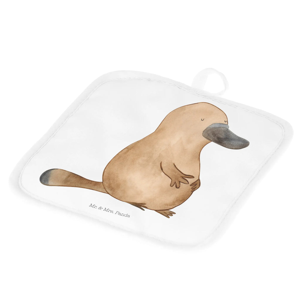 2er Set Topflappen  Schnabeltier Mut Topfhandschuhe, 2er Set Topflappen, topfhalter, Topflappen Set, Topflappen, Topflappen 2er Set, Topfuntersetzer, Topflappenset, Urlaub, Meer, Meerestiere, Motivation, Training, mutig, Neuanfang, Büro, Weltreise, Mut, Neustart, Schnabeltiere, Arbeit, Raodtrip, Lebensweisheit, Schnabeltier