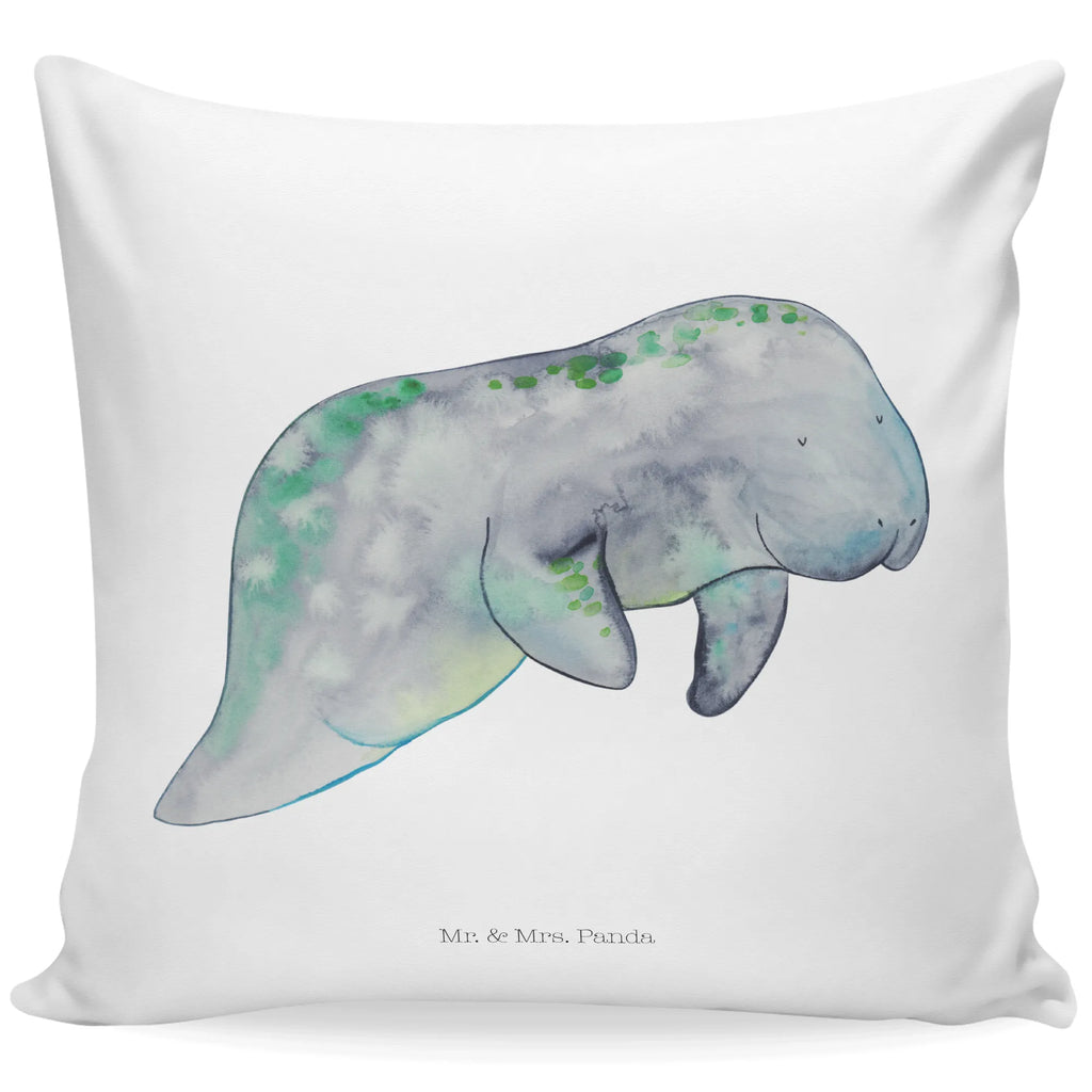 Cushion manatee Relax pad, pillow case, fluffy, sofa, settee, cushion, bedroom, 40 x 40, pillows, Pillow, couch, bed, soft, 40x40, Seafood, aquatic animals, ocean, sea, fish, shells, corals, reef, whale, narwhal, sea urchin, lobster, platypus, turtle, manatee, crocodile, orca, shrimp, gifts for seafood lovers, water world, underwater animals, underwater world, vacation, deep sea, seafood fans, gift ideas, seafood decoration, seafood posters, diet, food, sweets, diet mania, sugar, manatees, losing weight