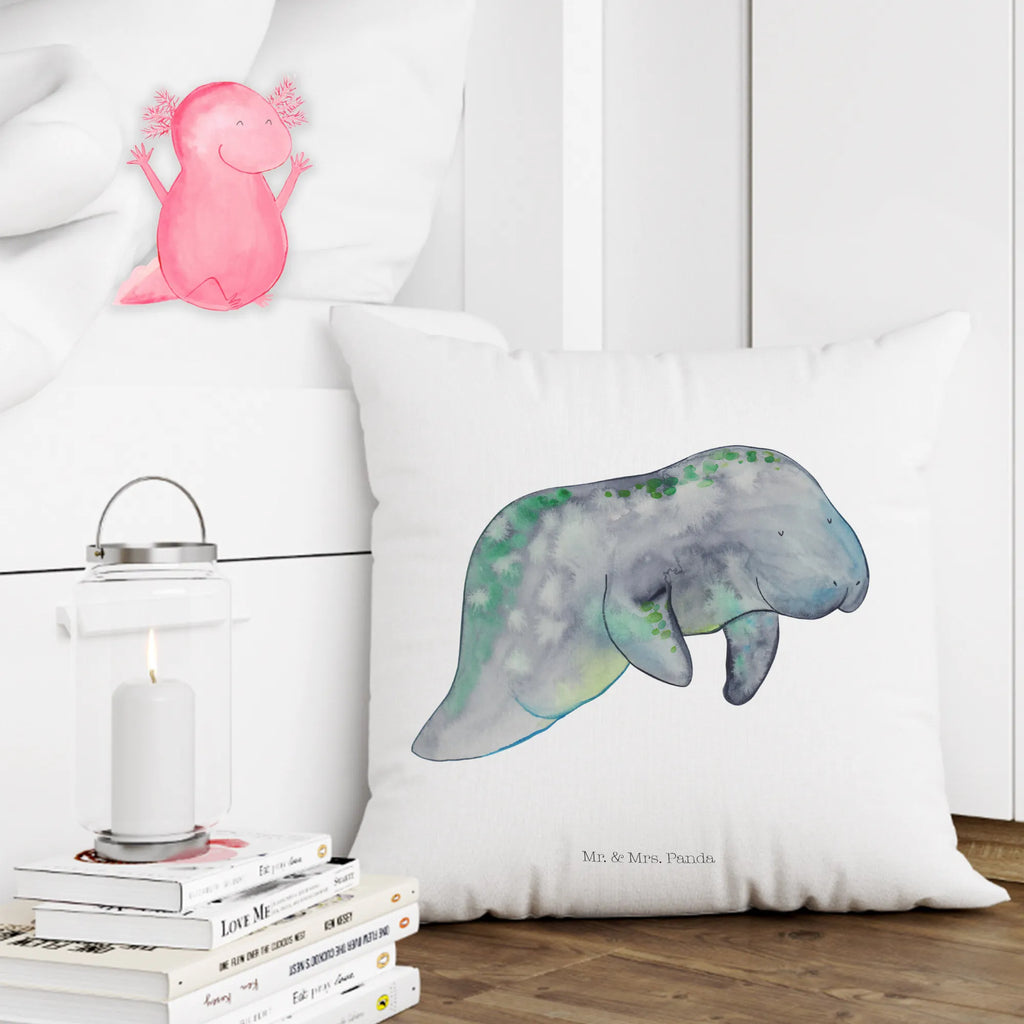 Cushion manatee Relax pad, pillow case, fluffy, sofa, settee, cushion, bedroom, 40 x 40, pillows, Pillow, couch, bed, soft, 40x40, Seafood, aquatic animals, ocean, sea, fish, shells, corals, reef, whale, narwhal, sea urchin, lobster, platypus, turtle, manatee, crocodile, orca, shrimp, gifts for seafood lovers, water world, underwater animals, underwater world, vacation, deep sea, seafood fans, gift ideas, seafood decoration, seafood posters, diet, food, sweets, diet mania, sugar, manatees, losing weight