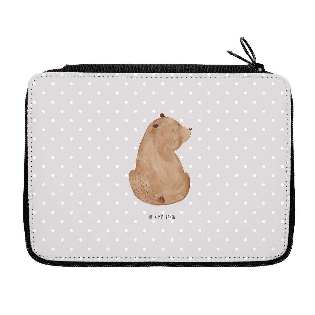 Leather folder bear shoulder look Einschulung, Stifterolle, Motiv, Federmäppchen bedruckt, Grundschule, Schule, Schüler, Bestückte Federmappe, Büro Stifte Etui, Federmappe Einschulung, Geschenk, Stifte Etui, Federmappe, Stiftetasche, Federmäppchen, Kind, Kinder Federmappe, Schülerin, Bär, Teddy, Teddybär, Bären, Weisheit, Weltansicht, Selbstachtung, Bärenliebe, Motivation