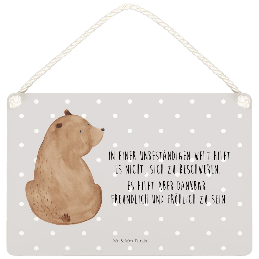 Dekoracyjny znak niedźwiedź spojrzenie przez ramię Niedźwiedź, Miś, Pluszowy miś