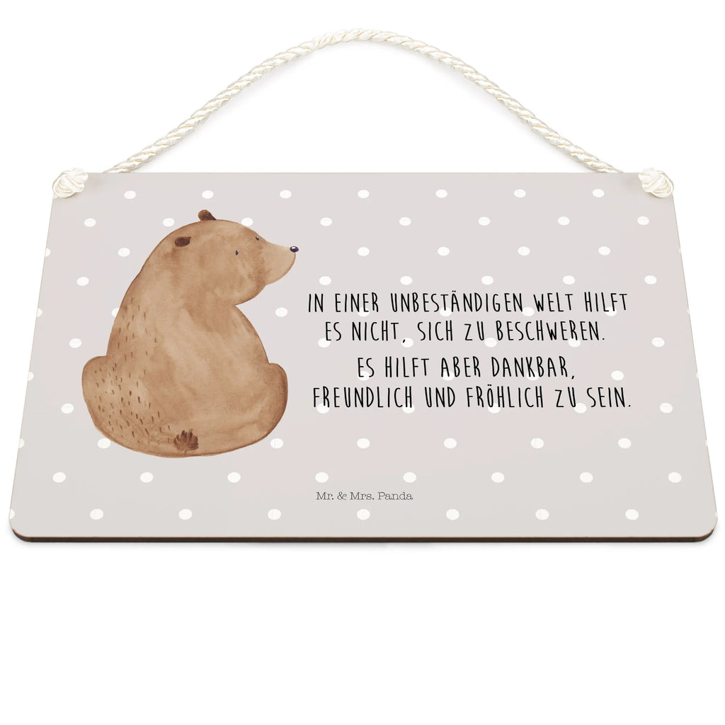 Dekoracyjny znak niedźwiedź spojrzenie przez ramię Niedźwiedź, Miś, Pluszowy miś