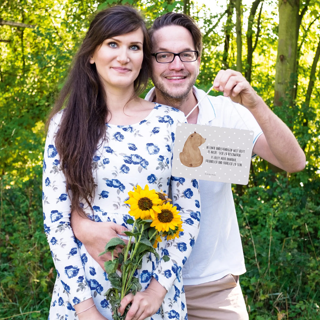 Dekoracyjny znak niedźwiedź spojrzenie przez ramię Niedźwiedź, Miś, Pluszowy miś