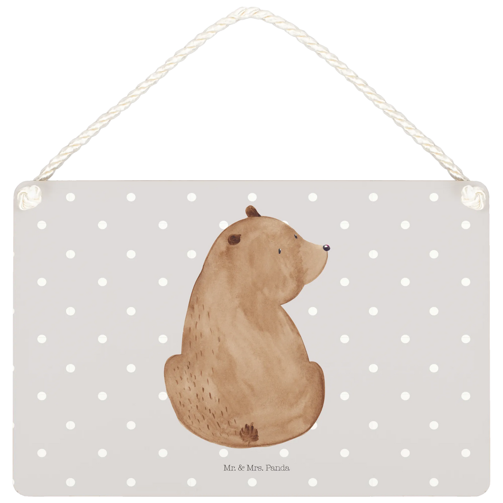 Dekoracyjny znak niedźwiedź spojrzenie przez ramię Niedźwiedź, Miś, Pluszowy miś