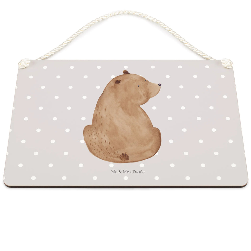 Dekoracyjny znak niedźwiedź spojrzenie przez ramię Niedźwiedź, Miś, Pluszowy miś