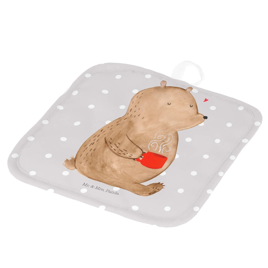 2er Set Topflappen  Bär Kaffee 2er Set Topflappen, Topfhandschuhe, topfhalter, Topflappen 2er Set, Topfuntersetzer, Topflappen Set, Topflappenset, Topflappen, Teddy, Teddybär, Bär, Welt Erobern, Morgenroutine, Motivation, Kaffee, Welt Retten, Bären, Guten Morgen, Coffee