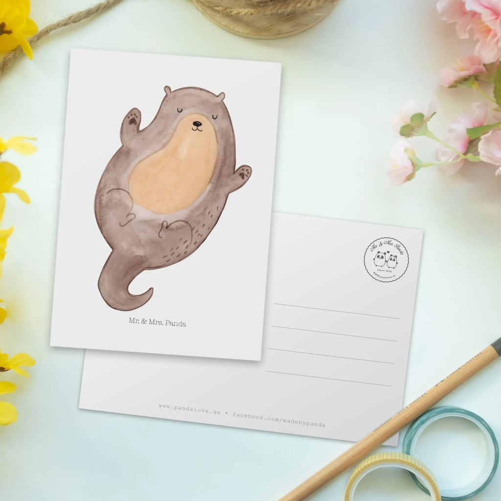 Postkarte Otter Umarmen Einladungskarten Geburtstag, Geschenkkarte, Karte, Postkarte, Ansichtskarten, Einladung Geburtstag, Einladungskarte, Dankeskarte, Ansichtskarte, Grußkarte, Einladung, Geburtstagskarte, Otter, Fischotter, Seeotter, Otter Seeotter See Otter