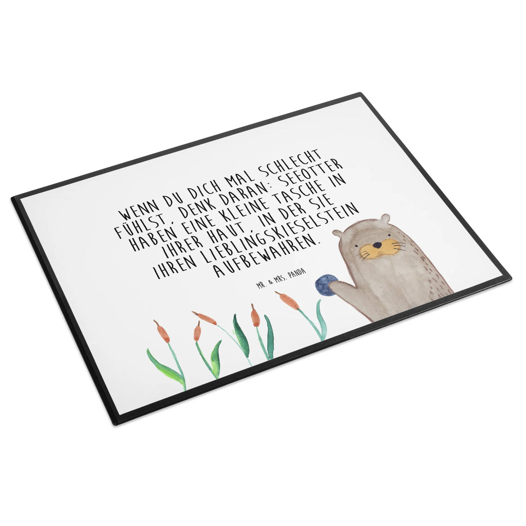 Desk pad otter Stone Schreibwaren, Schreibtischunterlage Groß, Büroartikel, Schreibtisch Unterlagen, Schreibtischauflage, Bürobedarf, Schreibunterlage, Otter, Fischotter, Seeotter, Otter Seeotter See Otter