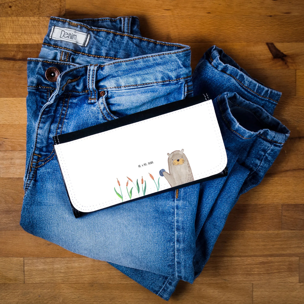 Portfel damski wydra kamień Kuna, wydra, morska wydra