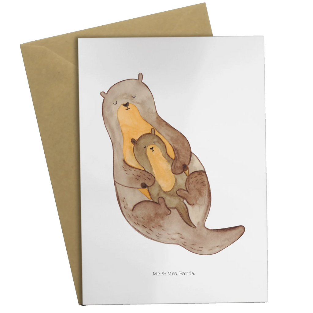 Greetings card otter child Einladungskarte, Ansichtskarten, Klappkarte, Geburtstagskarte, Grußkarte, Glückwunschkarte, Karte, Hochzeitskarte, Otter, Fischotter, Seeotter, Otter Seeotter See Otter