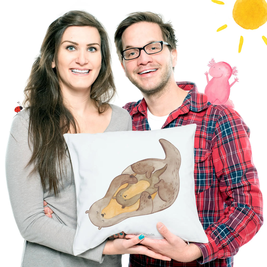 Cushion otter child bedroom, settee, 40x40, cushion, Pillow, pillows, pillow case, pad, 40 x 40, bed, soft, fluffy, sofa, couch, otter, marten, sea otter, European otter, water mammal, aquatic animal, baby otter, predator, water, otter gifts, animal lover, gift ideas for animal lovers, animal, mammal, water animal, gifts for people in love, Otter Sea Otter Lake Otter
