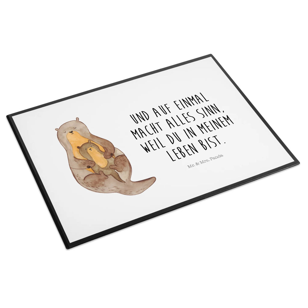 Schreibtischunterlage Otter mit Kind Schreibtisch Unterlagen, Büroartikel, Bürobedarf, Schreibtischauflage, Schreibwaren, Schreibunterlage, Schreibtischunterlage Groß, Otter, Fischotter, Seeotter, Otter Seeotter See Otter