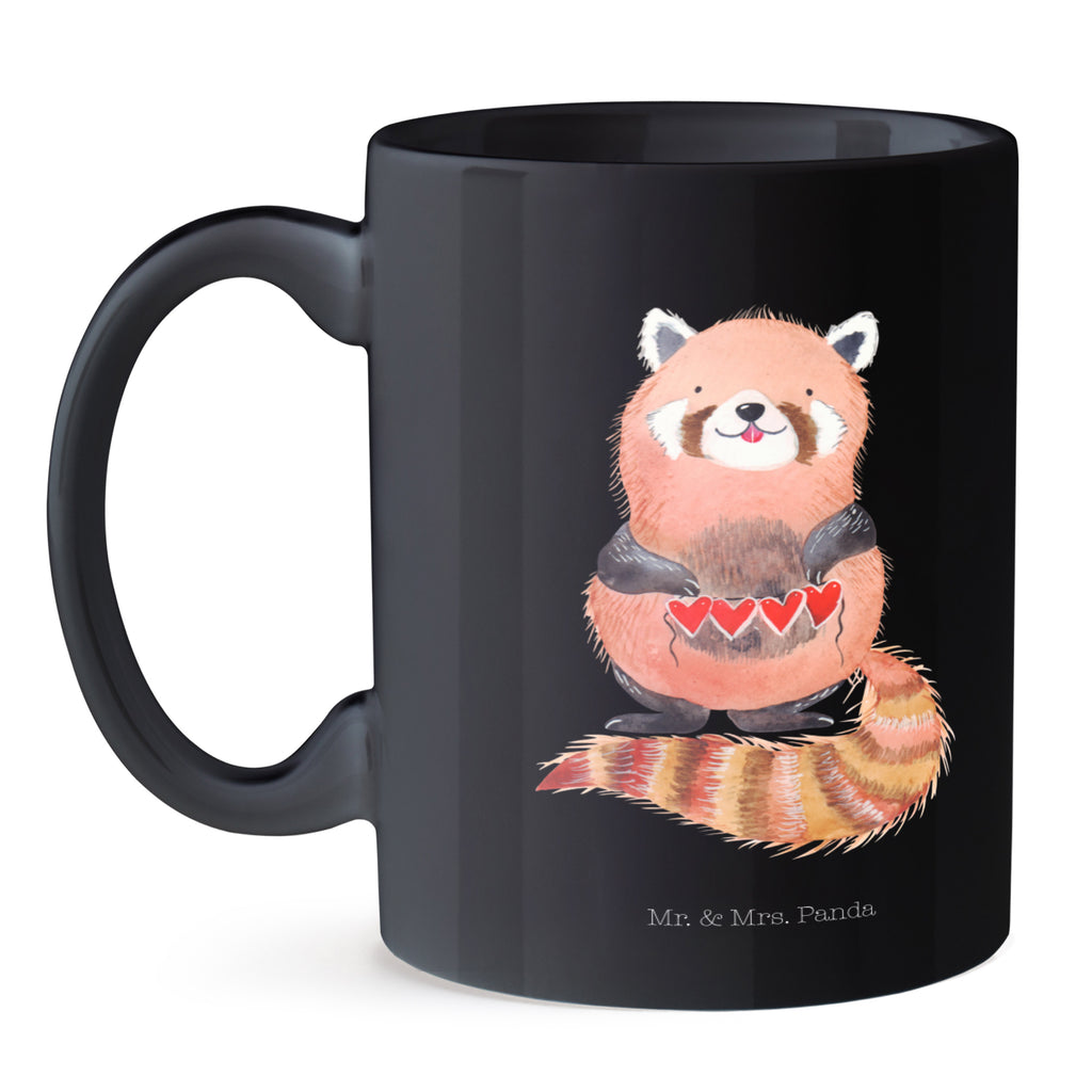 Tasse Roter Panda Tasse, Kaffeetasse, Teetasse, Becher, Kaffeebecher, Teebecher, Keramiktasse, Porzellantasse, Büro Tasse, Geschenk Tasse, Tasse Sprüche, Tasse Motive, Tiermotive, Gute Laune, lustige Sprüche, Tiere, Panda, Liebe, Rot, Herz, Liebling, Lieblingsmensch