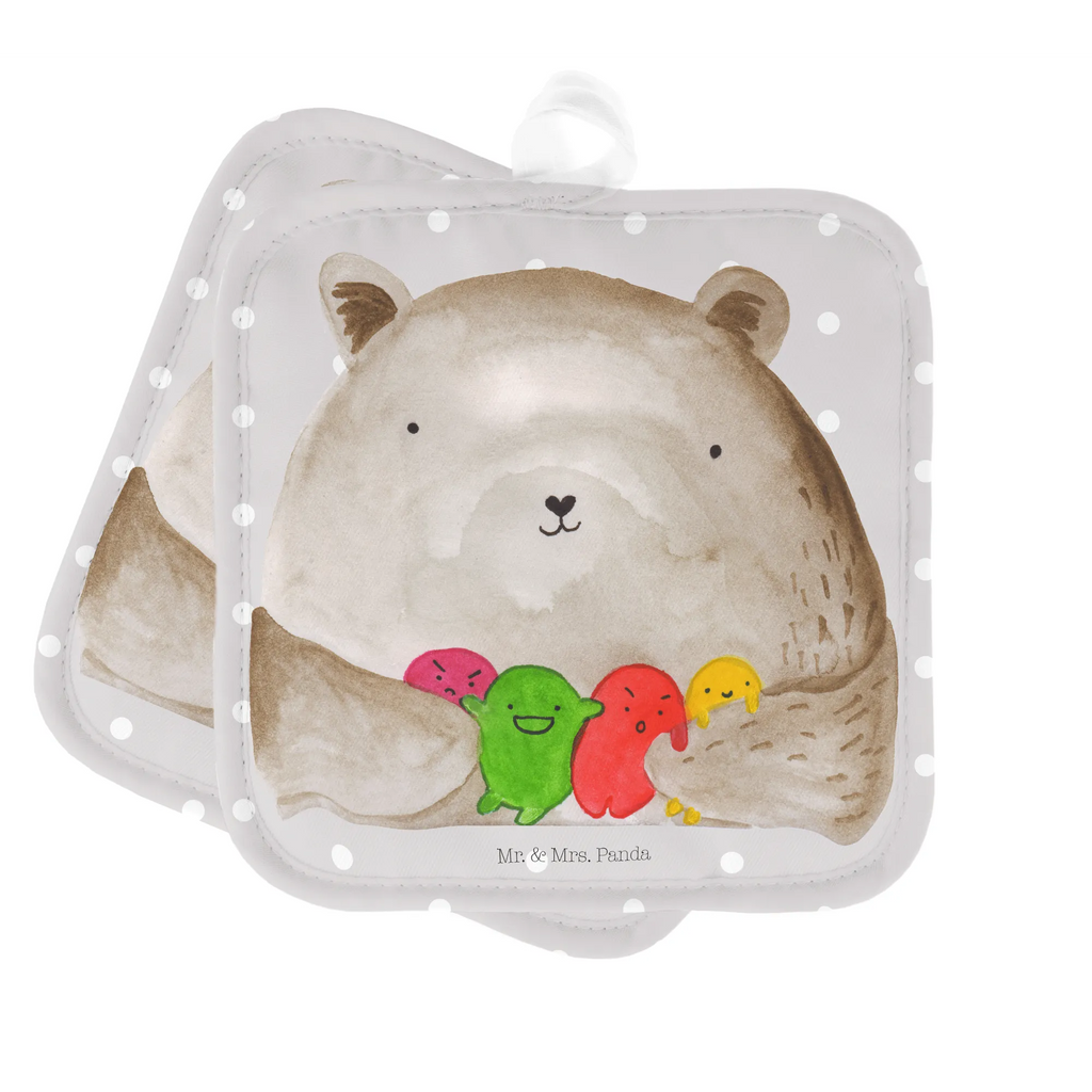 Pot holder bear Feeling potholders, oven cloth set, oven mitts, cooking, baking, oven glove, set, gloves, kitchen, bear, teddy, teddy bear, cuddly toy, Bear, Madness