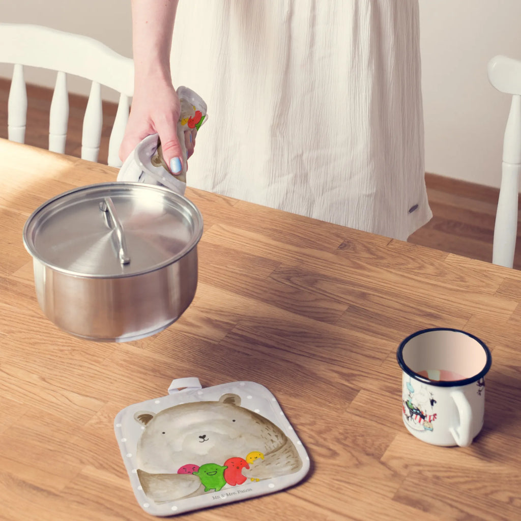 Pot holder bear Feeling potholders, oven cloth set, oven mitts, cooking, baking, oven glove, set, gloves, kitchen, bear, teddy, teddy bear, cuddly toy, Bear, Madness