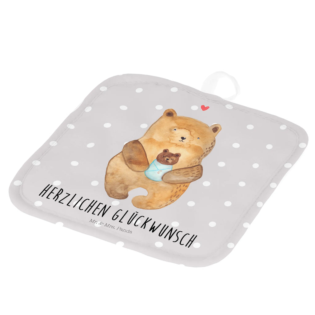 2er Set Topflappen  Bär Baby Topflappen 2er Set, Topflappen Set, Topflappenset, Topflappen, Topfhandschuhe, topfhalter, 2er Set Topflappen, Topfuntersetzer, Teddy, Teddybär, Bär, Täufling, Geburtstag, Geburt, Eltern, Nichte, Mutter, Baby, Glückwunsch, Taufe, Enkel, Enkelin, Neffe