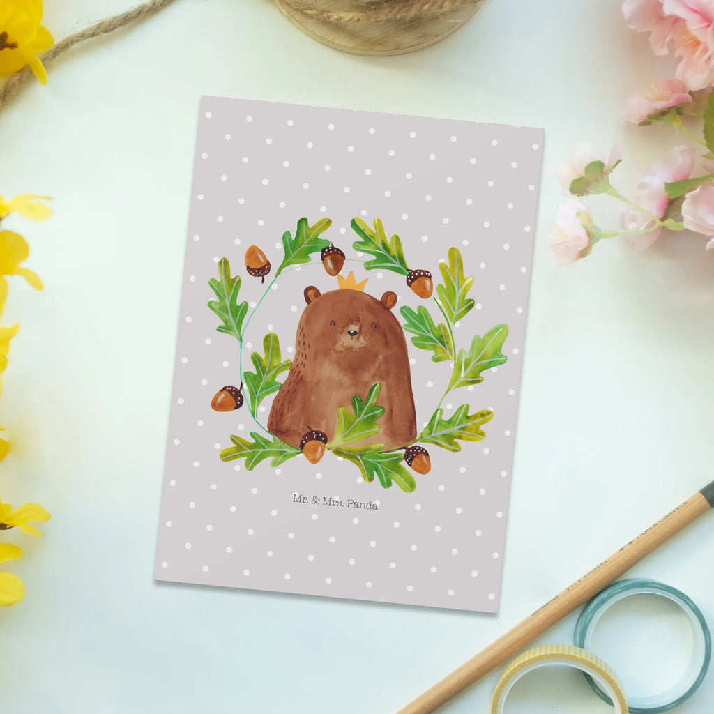 Pocztówka Niedźwiedź król Fotokarte, einzelkarte, Motivkarte, Ansichtskarten, Postkarte, Kunstkarten, bildkarte, Postkarten, kunstkarte, Grußkarte, Designkarte, spruchkarte, Ansichtskarte, Teddy, Teddybär, Bär, Vater, Bester Papa, Papi, Dad, Papa, Weltbester Papa, Vatertag, Papa Bär, Bester Vater, Daddy