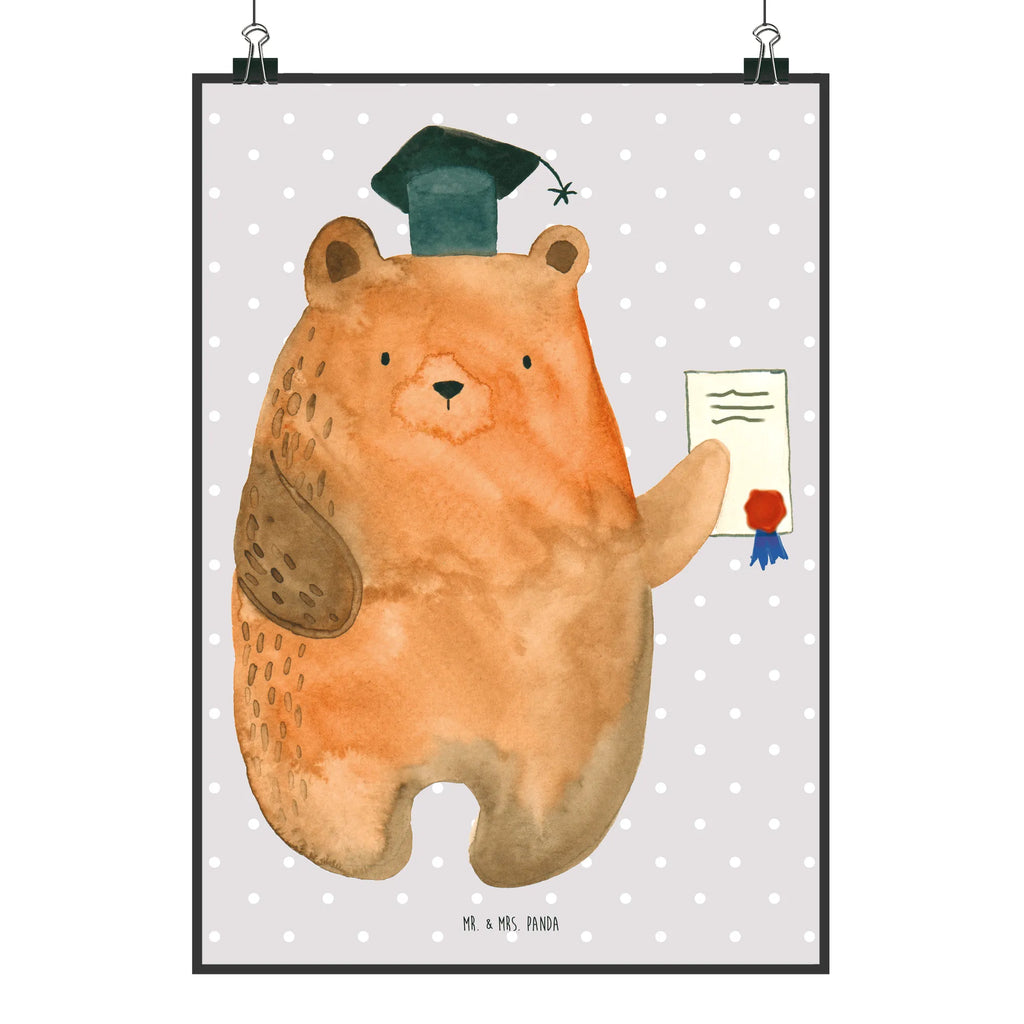 Poster Bär Prüfung kunst für die wand, Wandschmuck, Wandbild, Bild für Wand, Wanddekoration, kunstposter, wandkunst, Designposter, wanddeko, Plakat, grafikposter, Wandposter, Poster, Kunstdruck, Bild, Mr. & Mrs. Panda Poster, kunstdruck poster, Deko Bild, Posterdruck, Wanddeko Bild, wanddruck, drucke, Teddybär, Bär, Teddy, Zeugnis, Abschluss, Prüfung Bestanden, Prüfungen, Abitur, Abschlusszeugnis
