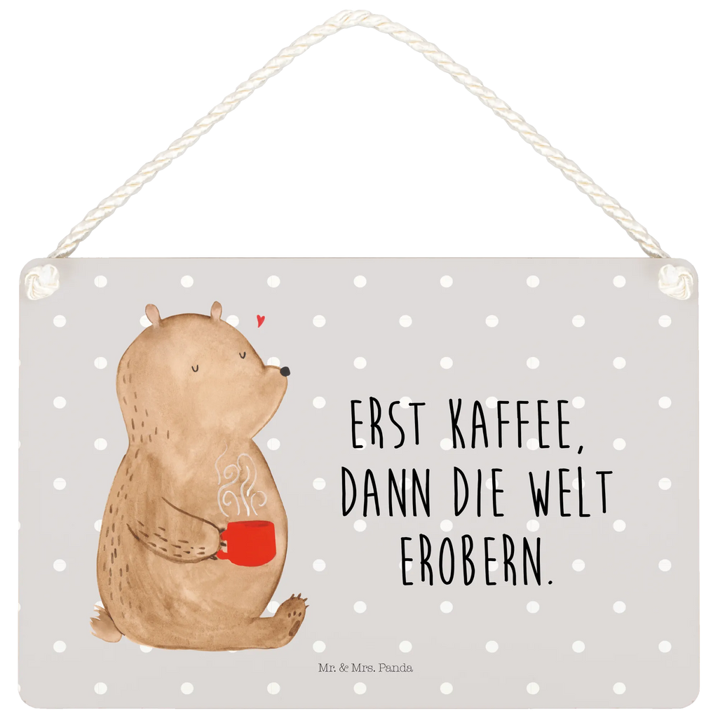 Deko Schild Bär Kaffee Schild mit Spruch, sprüche schild, Holztafel, Türschild Familie, hängeschild, wandhänger, Dekoschild, Türschild, Schild, Wandschild, Deko Schild, dekoration schild, Badschild, holzbild, Deko Wandtafel, dekoschilder, Küchenschild, Holzschild, dekotafel, Motivschild, wandtafel, Spruchschild, Teddybär, Teddy, Bär, Coffee, Kaffee, Guten Morgen, Morgenroutine, Motivation, Bären, Welt Erobern, Welt Retten