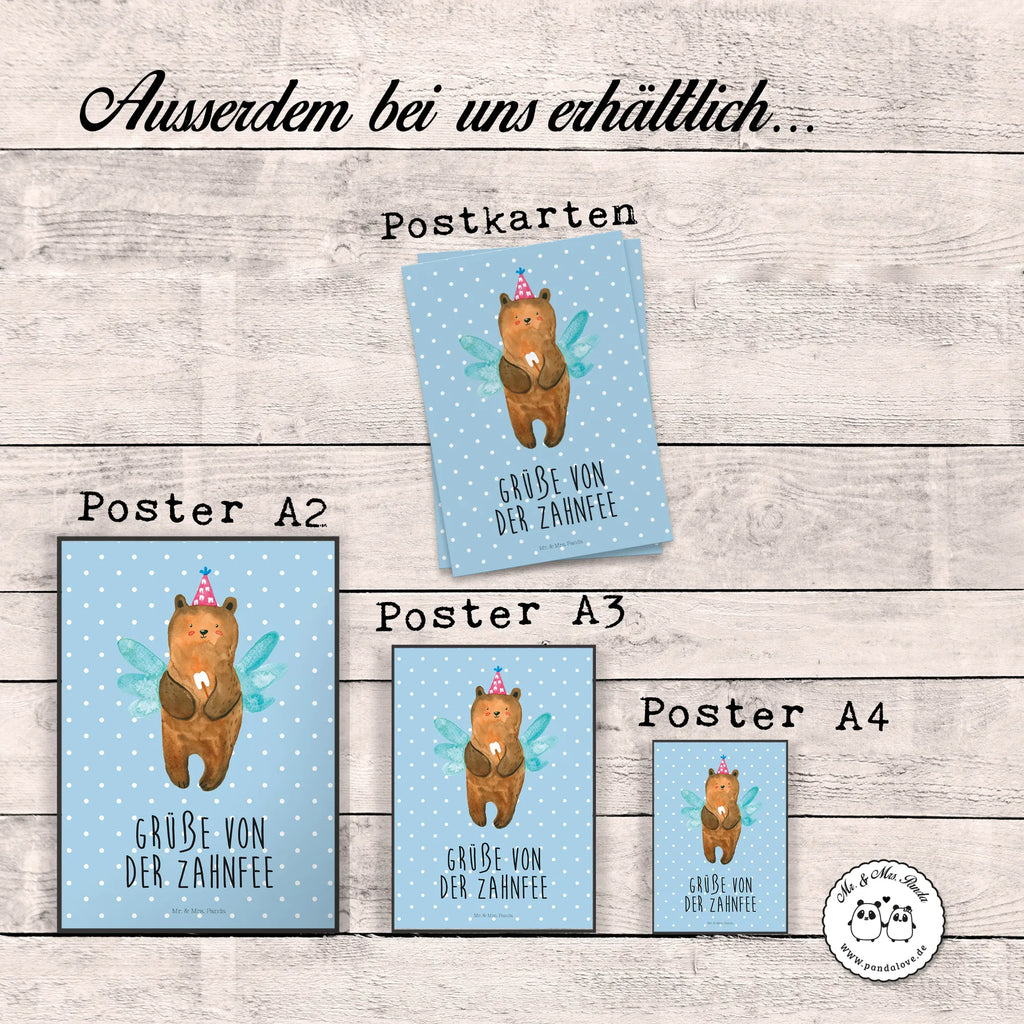 Poster bear tooth fairy Mr. & Mrs. Panda Poster, Bild, Wandposter, Wanddeko, Wanddekoration, Küchenposter, Handgemaltes Poster, Kinderposter, Raumdekoration, Designposter, Kunstdruck, Wanddeko Bild, Poster, Posterdruck, Bär, Teddy, Teddybär, Milchzahn, Fee, Zahnfee, Erster Zahn