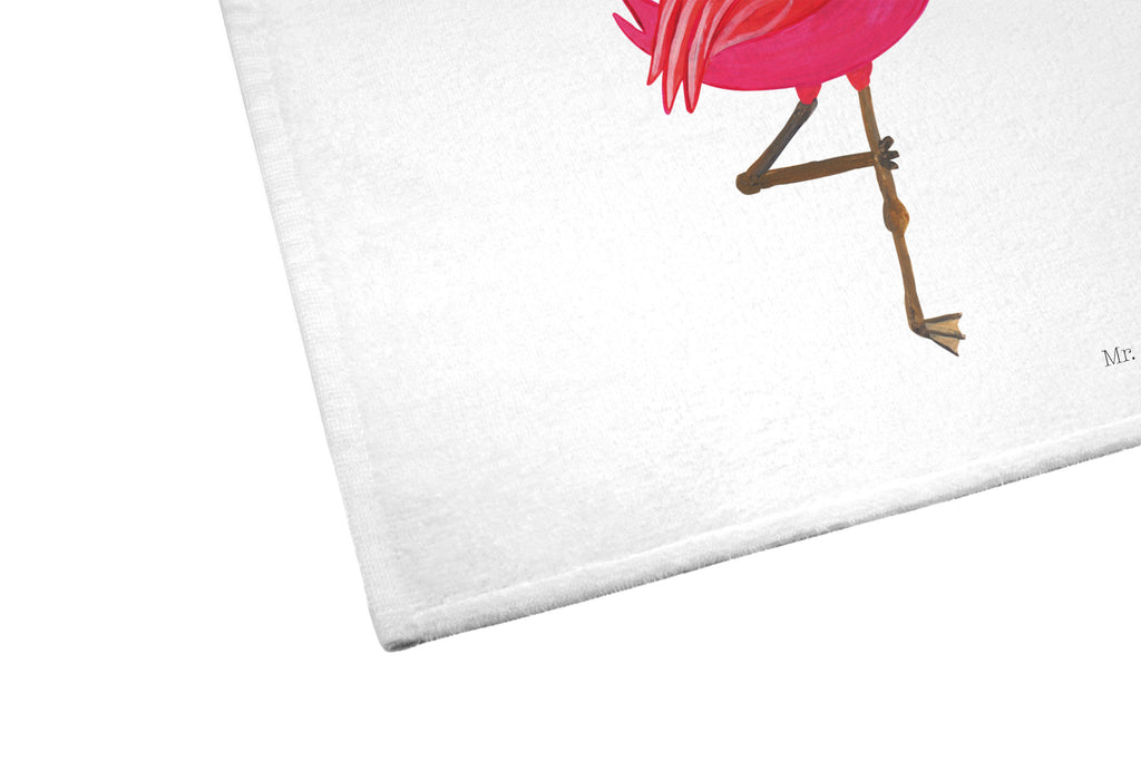 Handtuch Flamingo Yoga Handtuch, Badehandtuch, Badezimmer, Handtücher, groß, Kinder, Baby, Flamingo, Vogel, Yoga, Namaste, Achtsamkeit, Yoga-Übung, Entspannung, Ärger, Aufregen, Tiefenentspannung