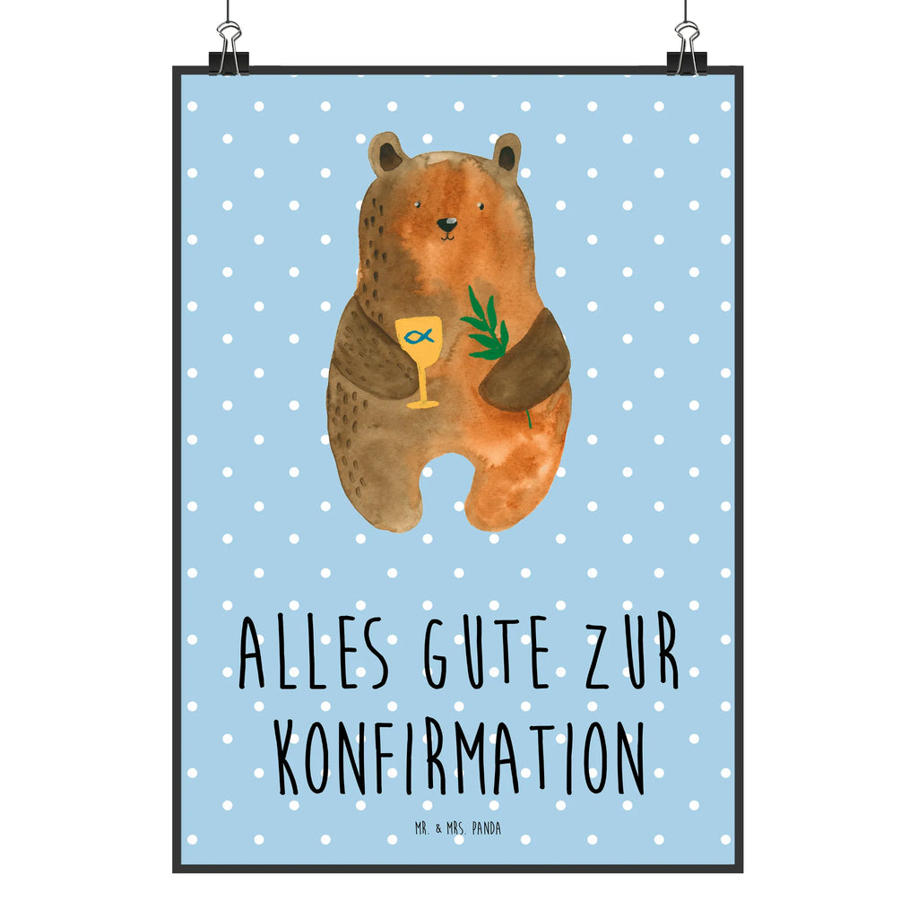 Poster Bär Konfirmation Plakat, Bild für Wand, wanddeko, Wanddeko Bild, kunstdruck poster, Wandbild, Poster, Wandschmuck, Mr. & Mrs. Panda Poster, drucke, Posterdruck, Wandposter, wanddruck, kunst für die wand, Bild, grafikposter, kunstposter, Deko Bild, Wanddekoration, wandkunst, Kunstdruck, Designposter, Teddybär, Bär, Teddy, Gottesdienst, Konfirmation, Kirche, Evangelisch