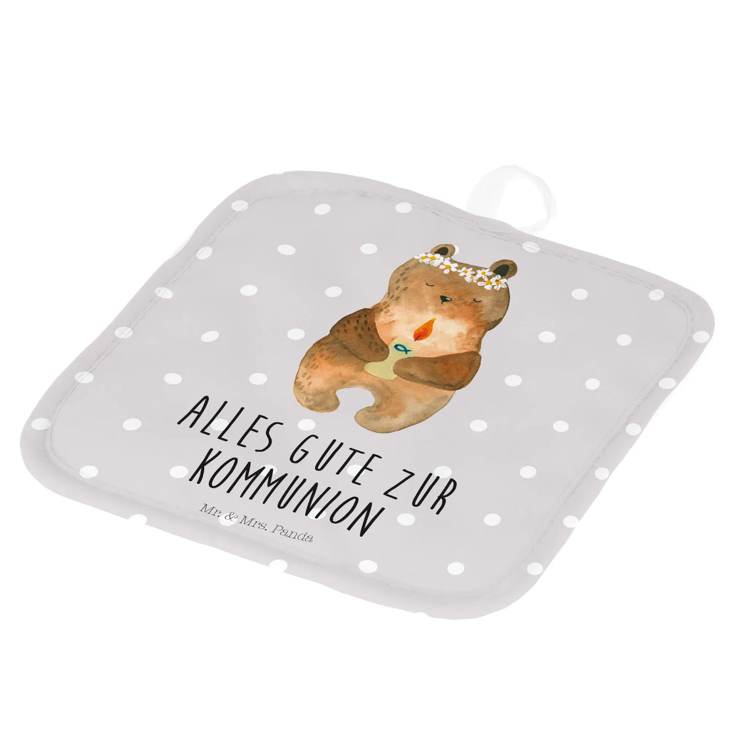 2er Set Topflappen  Bär Kommunion Topfhandschuhe, Topflappenset, Topflappen 2er Set, Topflappen Set, 2er Set Topflappen, Topflappen, Topfuntersetzer, topfhalter, Bär, Teddy, Teddybär, Taufkerze, Kommunion, Gottes Segen, Katholisch