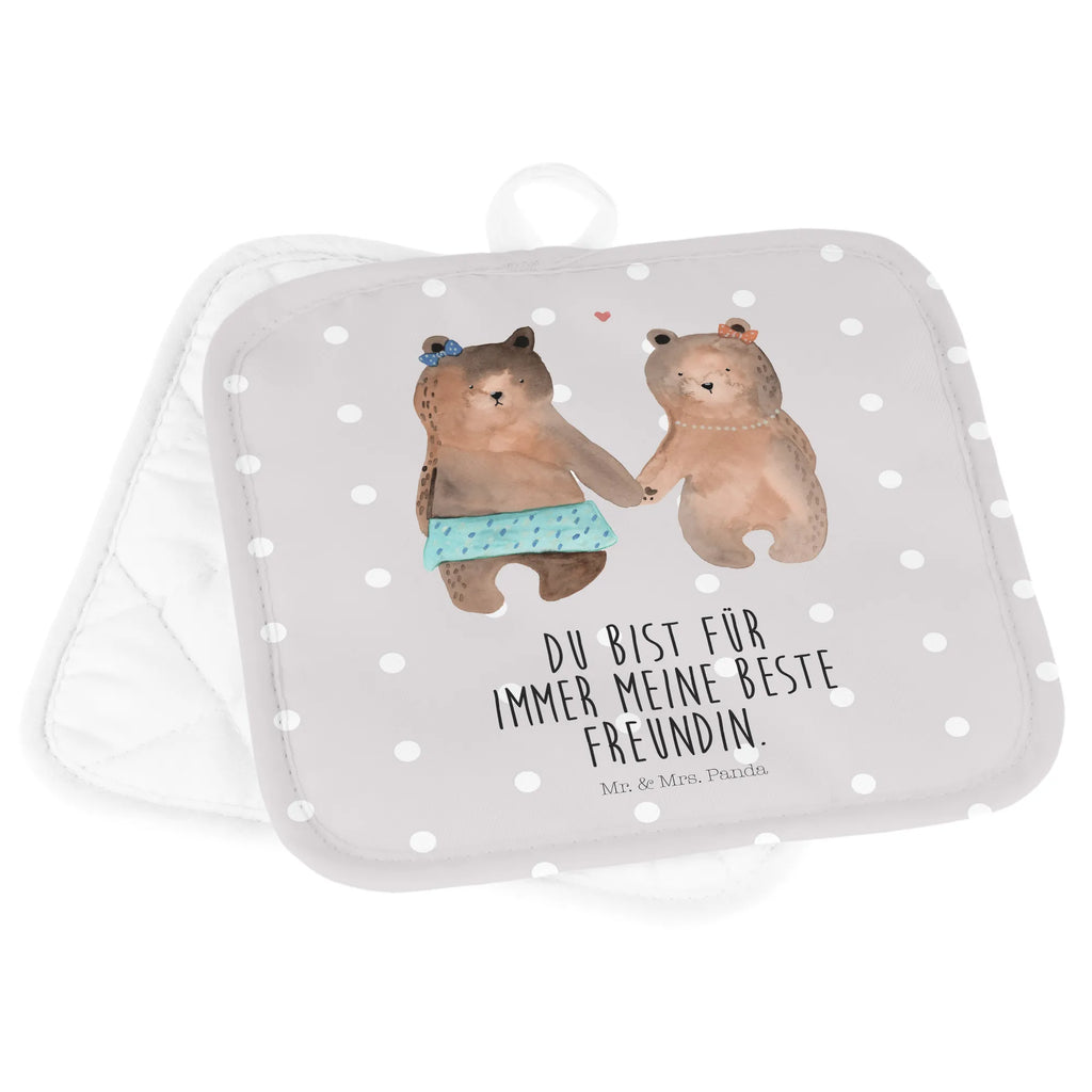 2er Set Topflappen  Bär Freundin Topflappen 2er Set, Topflappenset, 2er Set Topflappen, Topflappen, Topfuntersetzer, Topflappen Set, topfhalter, Topfhandschuhe, Bär, Teddy, Teddybär, Bär Freundin Beste Freund Liebe Liebesbeweis Verliebt Kumpel Kumpeliene