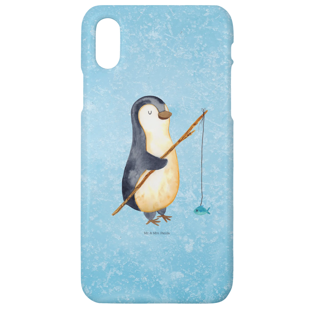 Phone case Penguin angler Iphone 10, mobile cover, mobile phone, mobile phone case, Iphone X, case, cover, Penguin, North Pole, Winter, Penguins, penguin, angler, hobby, planner, new start, gift, penguins, daydreams, daily schedule, vacation, gift idea, friends, fishing, weekend, motivation, plan