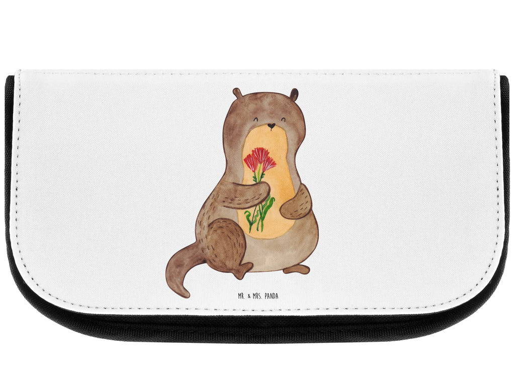 Kosmetiktasche Otter Blumenstrauß Schminkbeutel, reiseschminktasche, toilettenbeutel, Schminktäschchen, Make-Up Bag, Reisenecessaires, Beautybag, utensilientasche, Waschbeutel, Organizer Tasche, kleines Täschchen, beauty case, kosmetik beutel, Toilettentasche, Waschtasche, beauty tasche, reise kosmetiktasche, Beauty Bag, Kosmetiktasche, bad tasche, Necessaire, kulturtäschchen, zubehörtasche, Schminktasche, kosmetiktäschchen, Kulturbeutel, hygiene tasche, Kulturtasche, Otter, Fischotter, Seeotter, Otter Seeotter See Otter