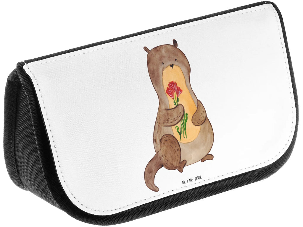 Kosmetiktasche Otter Blumenstrauß Schminkbeutel, reiseschminktasche, toilettenbeutel, Schminktäschchen, Make-Up Bag, Reisenecessaires, Beautybag, utensilientasche, Waschbeutel, Organizer Tasche, kleines Täschchen, beauty case, kosmetik beutel, Toilettentasche, Waschtasche, beauty tasche, reise kosmetiktasche, Beauty Bag, Kosmetiktasche, bad tasche, Necessaire, kulturtäschchen, zubehörtasche, Schminktasche, kosmetiktäschchen, Kulturbeutel, hygiene tasche, Kulturtasche, Otter, Fischotter, Seeotter, Otter Seeotter See Otter