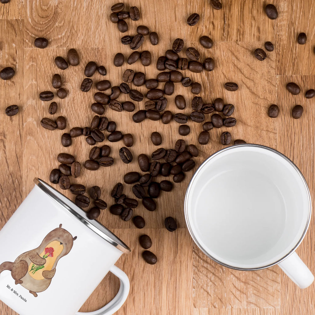 Enamel camping mug otter Bunch of flowers Metalltasse, Trinkbecher, blechbecher, becher emaille, Teetasse, Campingtasse, Emaille Tasse, Emaille Becher, Reisebecher, emaillebecher, Emailletasse, reisetasse, Teebecher, Kaffeetasse, wanderbecher, Tasse, wandertasse, Tasse Emaille, Kaffeebecher, Becher, Pott, metallbecher, Blechtasse, Campingbecher, Seeotter, Fischotter, Otter, Otter Seeotter See Otter