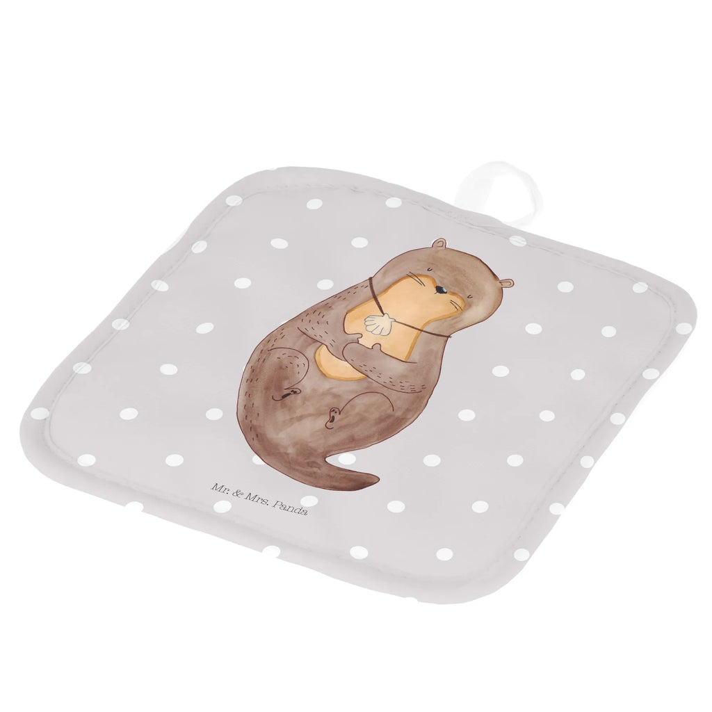 2er Set Topflappen  Otter Muschel Topfuntersetzer, Topfhandschuhe, Topflappen 2er Set, Topflappenset, 2er Set Topflappen, topfhalter, Topflappen Set, Topflappen, Otter, Fischotter, Seeotter, Grübeln, Otterliebe, Motivation, Träumen, Tagträumen, Büro