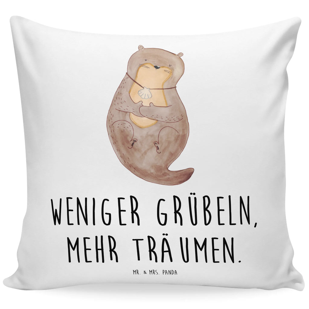 Cushion otter shell settee, Pillow, pillows, sofa, bedroom, pad, soft, fluffy, cushion, 40 x 40, bed, couch, pillow case, 40x40, otter, marten, sea otter, European otter, water mammal, aquatic animal, baby otter, predator, water, otter gifts, animal lover, gift ideas for animal lovers, animal, mammal, water animal, gifts for people in love, daydreaming, office, dreaming, motivation, otter love, brooding