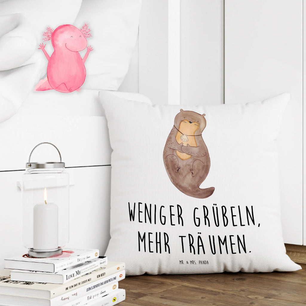 Cushion otter shell settee, Pillow, pillows, sofa, bedroom, pad, soft, fluffy, cushion, 40 x 40, bed, couch, pillow case, 40x40, otter, marten, sea otter, European otter, water mammal, aquatic animal, baby otter, predator, water, otter gifts, animal lover, gift ideas for animal lovers, animal, mammal, water animal, gifts for people in love, daydreaming, office, dreaming, motivation, otter love, brooding