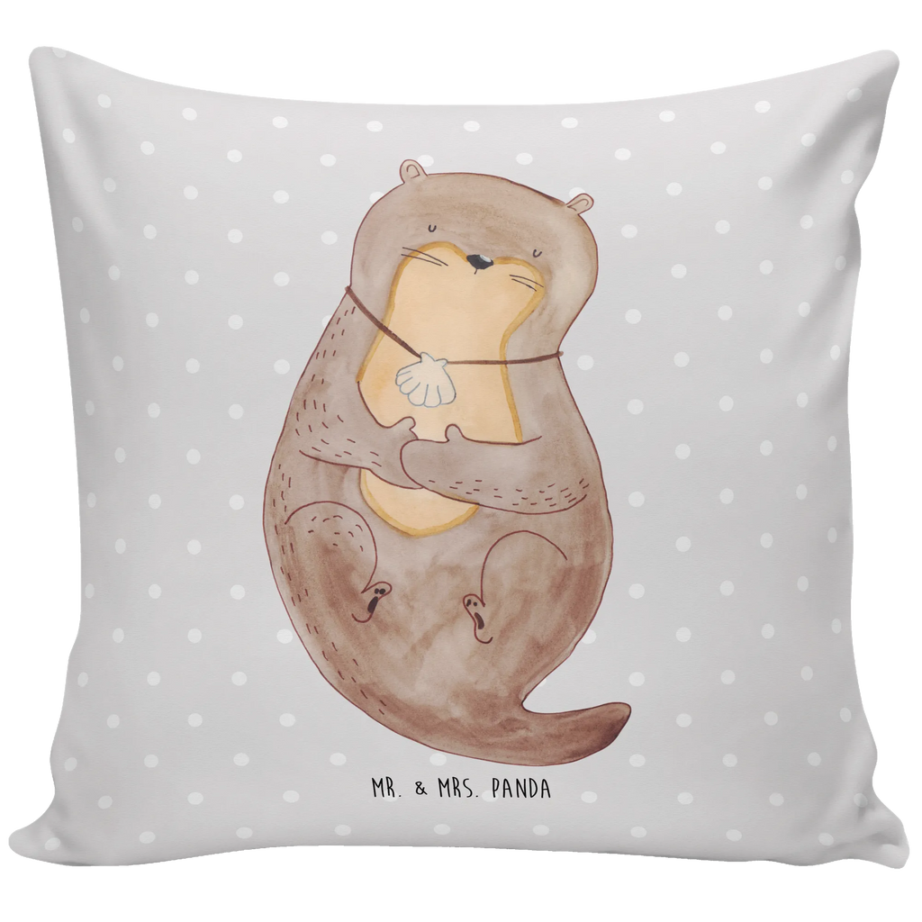 Cushion otter shell settee, Pillow, pillows, sofa, bedroom, pad, soft, fluffy, cushion, 40 x 40, bed, couch, pillow case, 40x40, otter, marten, sea otter, European otter, water mammal, aquatic animal, baby otter, predator, water, otter gifts, animal lover, gift ideas for animal lovers, animal, mammal, water animal, gifts for people in love, daydreaming, office, dreaming, motivation, otter love, brooding