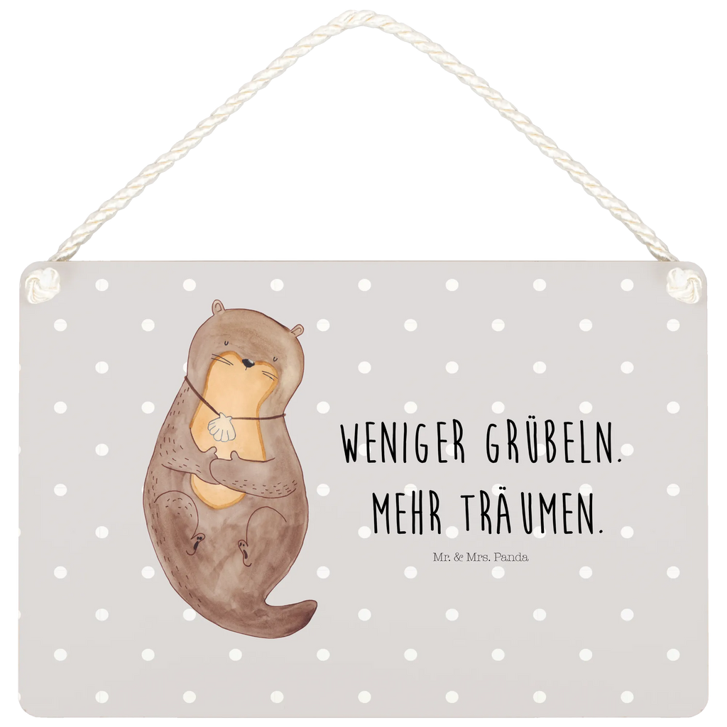 Deko Schild Otter Muschel Schild mit Spruch, dekoration schild, wandtafel, Spruchschild, Badschild, Schild, Deko Schild, Deko Wandtafel, Türschild Familie, wandhänger, Holztafel, Dekoschild, holzbild, dekoschilder, hängeschild, Türschild, Holzschild, dekotafel, sprüche schild, Küchenschild, Wandschild, Motivschild, Otter, Seeotter, Fischotter, Otterliebe, Träumen, Tagträumen, Grübeln, Motivation, Büro