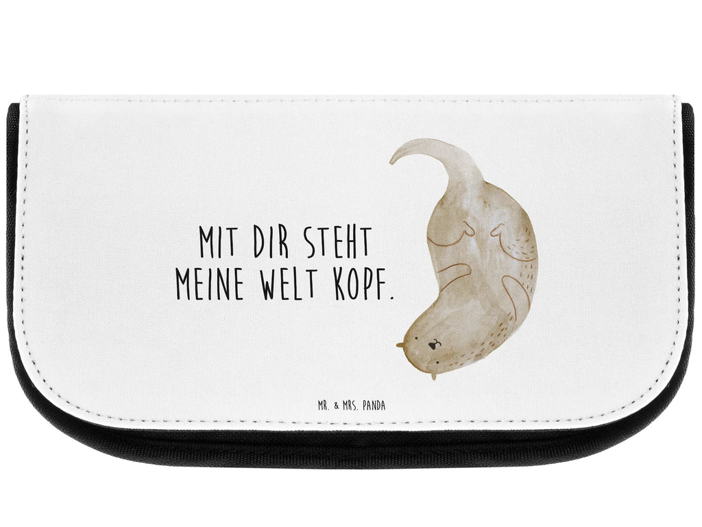 Kosmetiktasche Otter Kopfüber zubehörtasche, Waschtasche, Kulturtasche, Kulturbeutel, utensilientasche, Kosmetiktasche, bad tasche, Schminktäschchen, Necessaire, kulturtäschchen, beauty case, Beautybag, Schminkbeutel, Beauty Bag, kosmetiktäschchen, Reisenecessaires, hygiene tasche, toilettenbeutel, Toilettentasche, Make-Up Bag, kleines Täschchen, Organizer Tasche, Schminktasche, Waschbeutel, reiseschminktasche, beauty tasche, kosmetik beutel, reise kosmetiktasche, Otter, Fischotter, Seeotter, Otter Seeotter See Otter