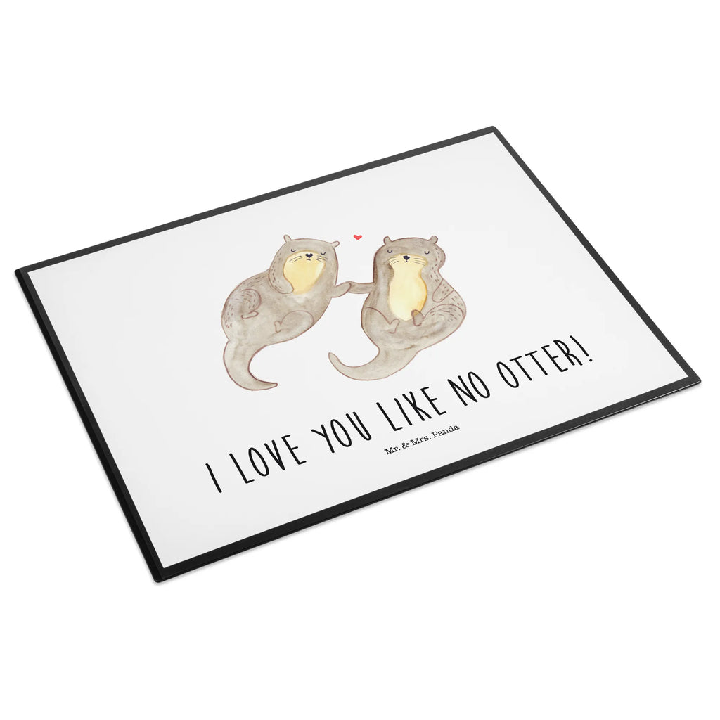 Desk pad otter holding hands girl, office, desk, underlay, children, Desk pad, otter, marten, sea otter, European otter, water mammal, aquatic animal, baby otter, predator, water, otter gifts, animal lover, gift ideas for animal lovers, animal, mammal, water animal, gifts for people in love, Otter Sea Otter Lake Otter