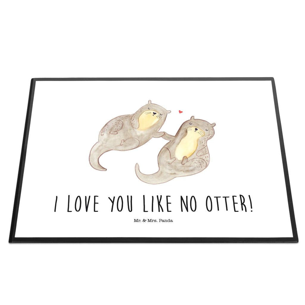 Desk pad otter holding hands girl, office, desk, underlay, children, Desk pad, otter, marten, sea otter, European otter, water mammal, aquatic animal, baby otter, predator, water, otter gifts, animal lover, gift ideas for animal lovers, animal, mammal, water animal, gifts for people in love, Otter Sea Otter Lake Otter