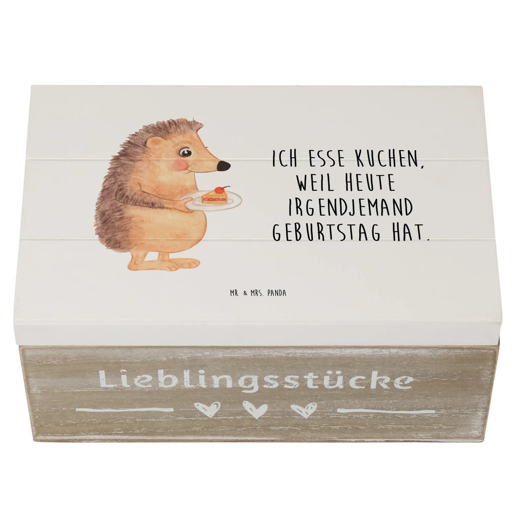Skrzynia drewniana jeż kawałek ciasta Schatulle, Schatzkiste, Geschenkbox, XXL, Geschenkdose, Truhe, Dekokiste, Kiste, Erinnerungsbox, Aufbewahrungsbox, Erinnerungskiste, Holzkiste, Tiermotive, Gute Laune, lustige Sprüche, Tiere, Geburtstagskuchen, Essen Spruch, Kuchen, Torte, Backen Geschenk, Einladung Party, Kuchen backen, Igel