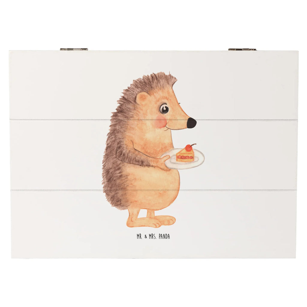 Skrzynia drewniana jeż kawałek ciasta Schatulle, Schatzkiste, Geschenkbox, XXL, Geschenkdose, Truhe, Dekokiste, Kiste, Erinnerungsbox, Aufbewahrungsbox, Erinnerungskiste, Holzkiste, Tiermotive, Gute Laune, lustige Sprüche, Tiere, Geburtstagskuchen, Essen Spruch, Kuchen, Torte, Backen Geschenk, Einladung Party, Kuchen backen, Igel
