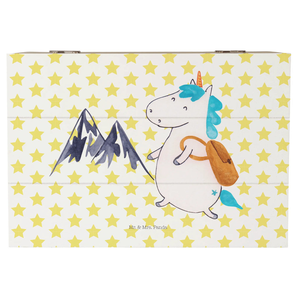 Holzkiste Einhorn Bergsteiger Geschenkdose, Erinnerungsbox, Truhe, Schatzkiste, Geschenkbox, Dekokiste, Kiste, XXL, Schatulle, Aufbewahrungsbox, Erinnerungskiste, Holzkiste, Einhorn, Einhörner, Einhorn Deko, Unicorn, Entdecker, Abenteurer, Bergsteiger, Urlaub, Weltreise, Berge, Abenteuer, Reisen, Weltenbummler
