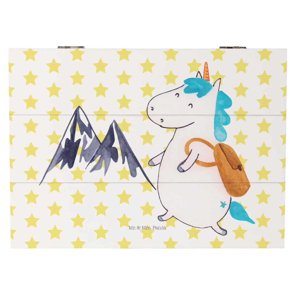 Holzkiste Einhorn Bergsteiger Geschenkdose, Erinnerungsbox, Truhe, Schatzkiste, Geschenkbox, Dekokiste, Kiste, XXL, Schatulle, Aufbewahrungsbox, Erinnerungskiste, Holzkiste, Einhorn, Einhörner, Einhorn Deko, Unicorn, Entdecker, Abenteurer, Bergsteiger, Urlaub, Weltreise, Berge, Abenteuer, Reisen, Weltenbummler